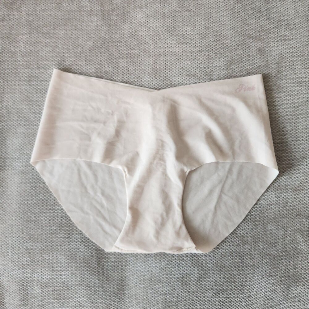 Victorias Secret Women's Size Small Beige No Show Hiphugger Panty NWT